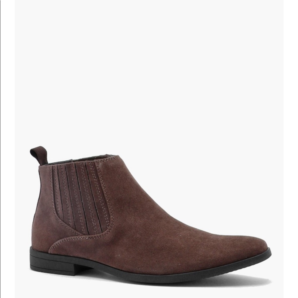 Western Faux Suede Chelsea Boots from BoohooMAN